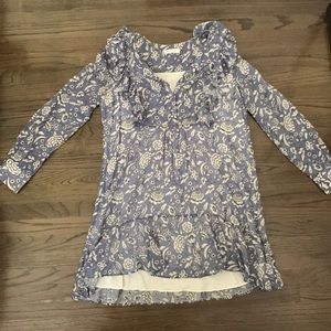 Anine Bing * blue floral lightweight dress * size m